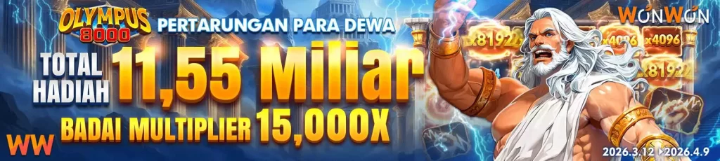 Event Wonwon Olympus 8000 Clash Of The Gods Tanggal 12 Maret Hingga 09 April 2026 69a96d6bc353e 1024x230